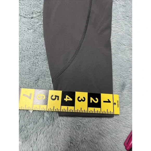 Greyson High Waisted Leggings Womens M Gray  Stretch Gym Activewear Pockets - Picture 3 of 14